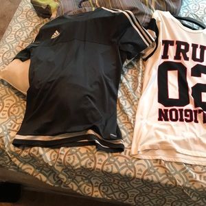 Adidas 30 true religion 40 black shirt 20